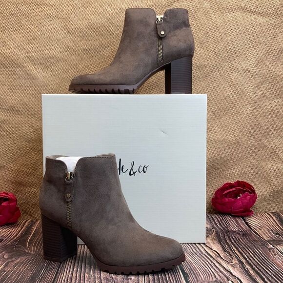 Style & Co Gray (looks Brown) Idee Booties - Picture 1 of 8